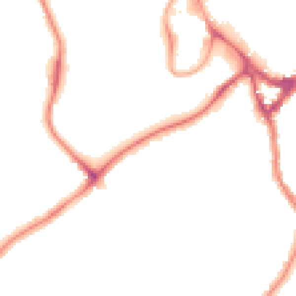 Night-time road noise heatmap for WD19 4QA