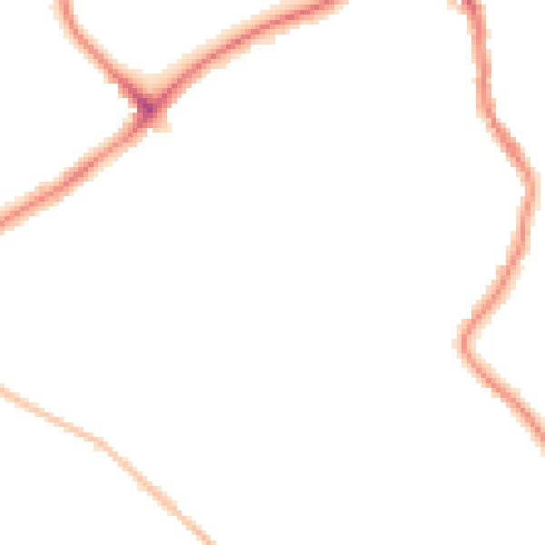 Night-time road noise heatmap for WD19 4QN