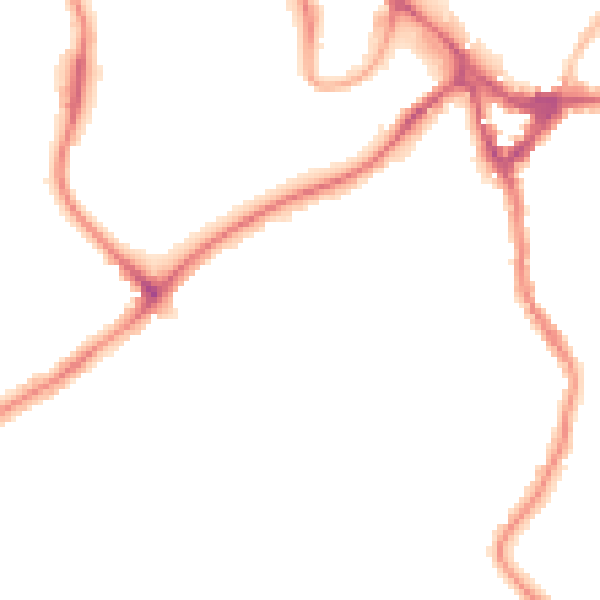 Night-time road noise heatmap for WD19 4QP