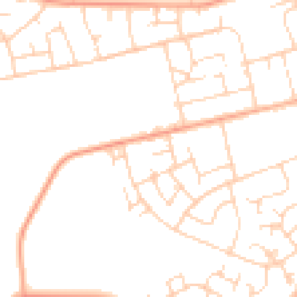 Daytime road noise heatmap for WD19 6HX