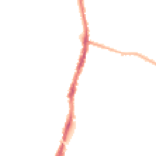 Night-time road noise heatmap for WD24 4AS