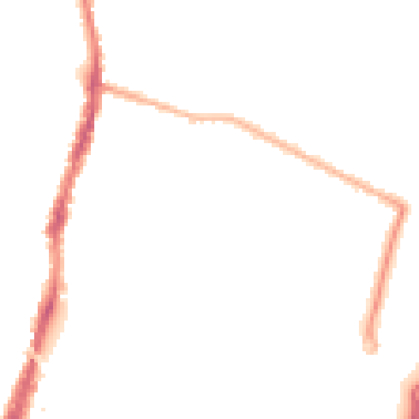 Night-time road noise heatmap for WD24 4AZ