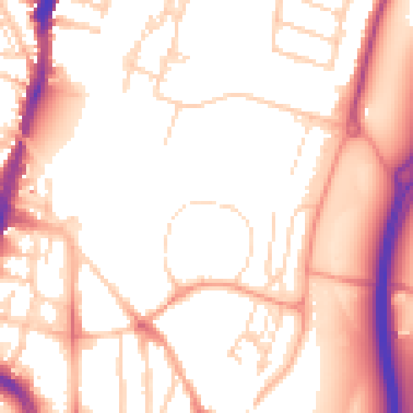 Daytime road noise heatmap for WD24 4BP