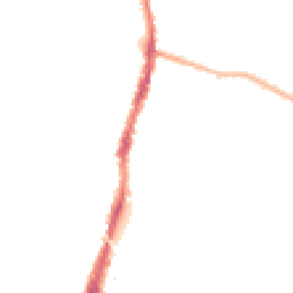 Night-time road noise heatmap for WD24 4DB