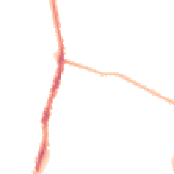Night-time road noise heatmap for WD24 4DF