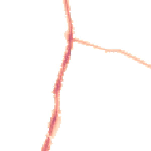 Night-time road noise heatmap for WD24 4DT
