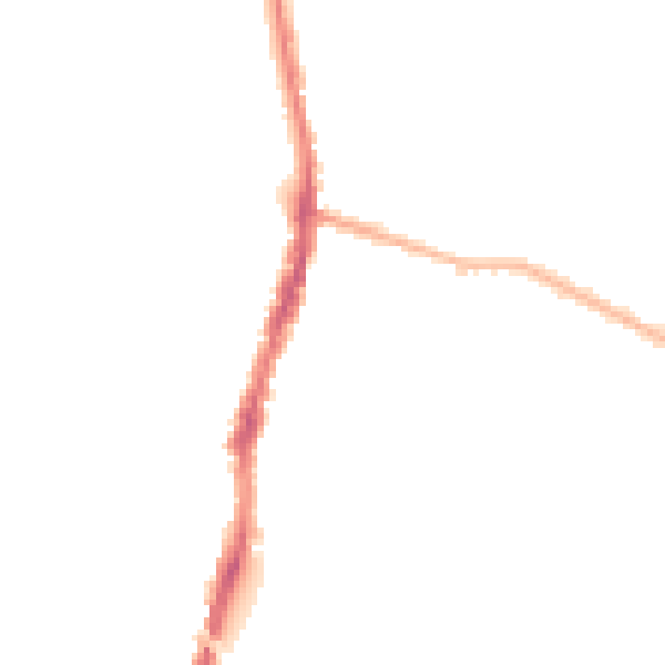 Night-time road noise heatmap for WD24 4DZ