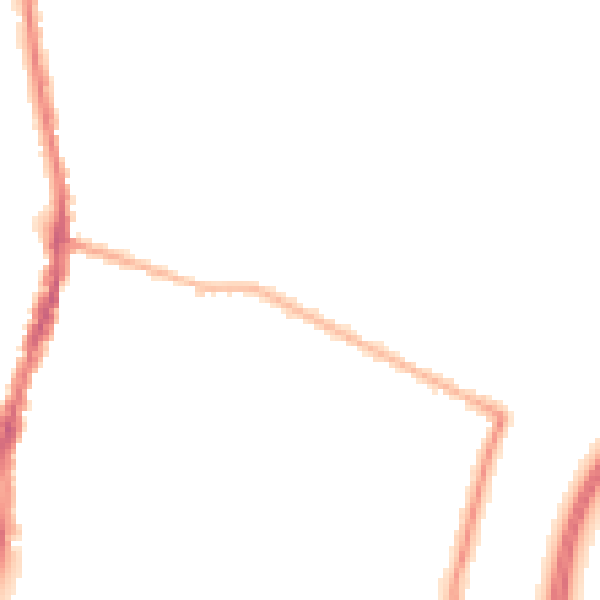Night-time road noise heatmap for WD24 4EU