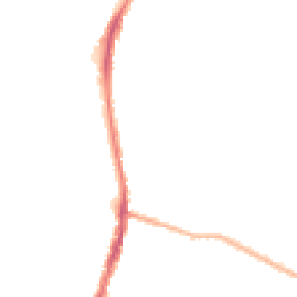 Night-time road noise heatmap for WD24 4FH