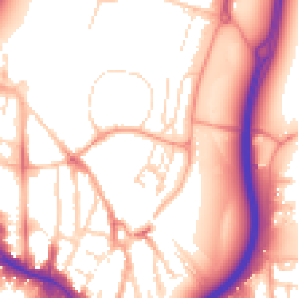 Daytime road noise heatmap for WD24 4GL