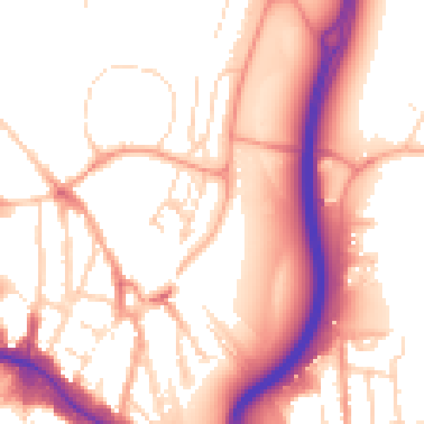 Daytime road noise heatmap for WD24 4GR