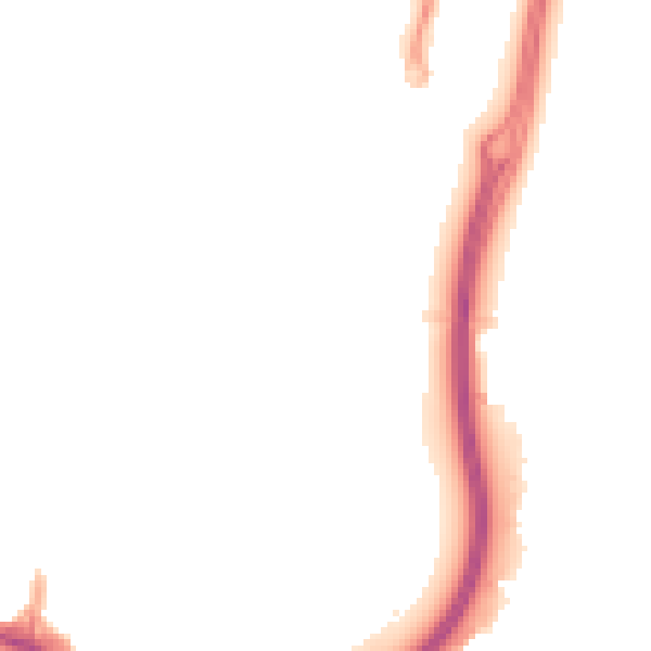 Night-time road noise heatmap for WD24 4GT