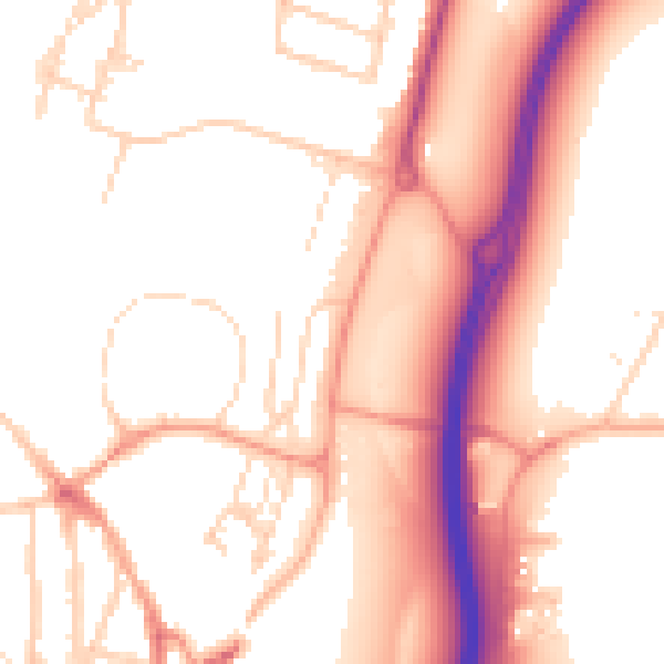 Daytime road noise heatmap for WD24 4GX