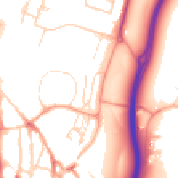 Daytime road noise heatmap for WD24 4GY