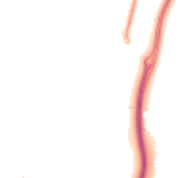 Night-time road noise heatmap for WD24 4GZ