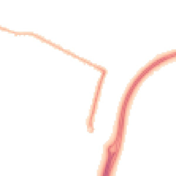 Night-time road noise heatmap for WD24 4HH