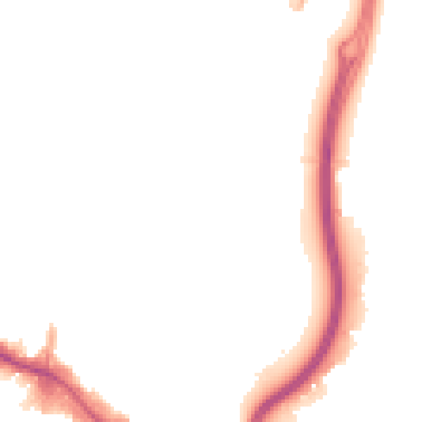Night-time road noise heatmap for WD24 4UW