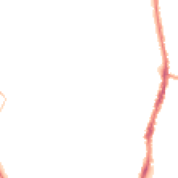 Night-time road noise heatmap for WD24 5AH