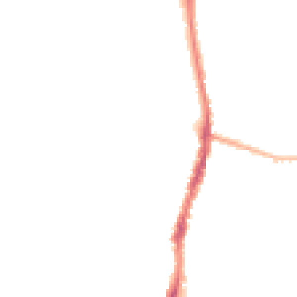 Night-time road noise heatmap for WD24 5AN