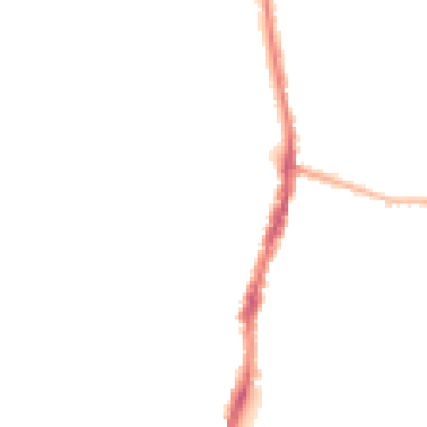 Night-time road noise heatmap for WD24 5AS