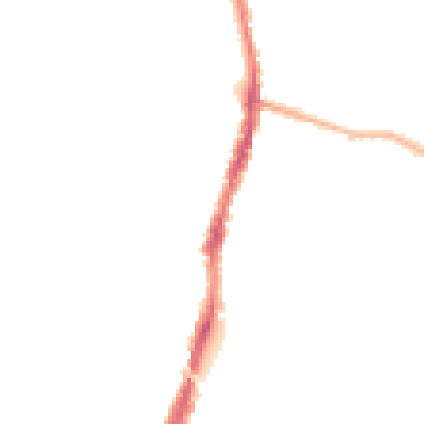 Night-time road noise heatmap for WD24 5BH