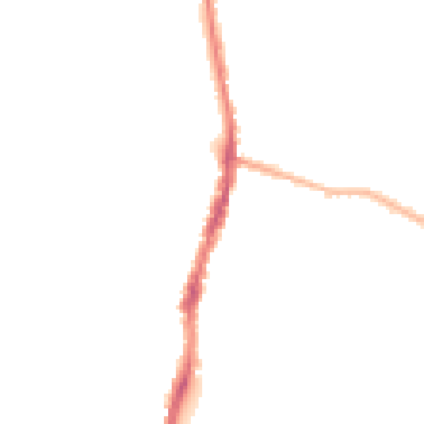 Night-time road noise heatmap for WD24 5BQ