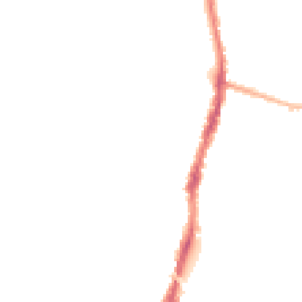 Night-time road noise heatmap for WD24 5DN