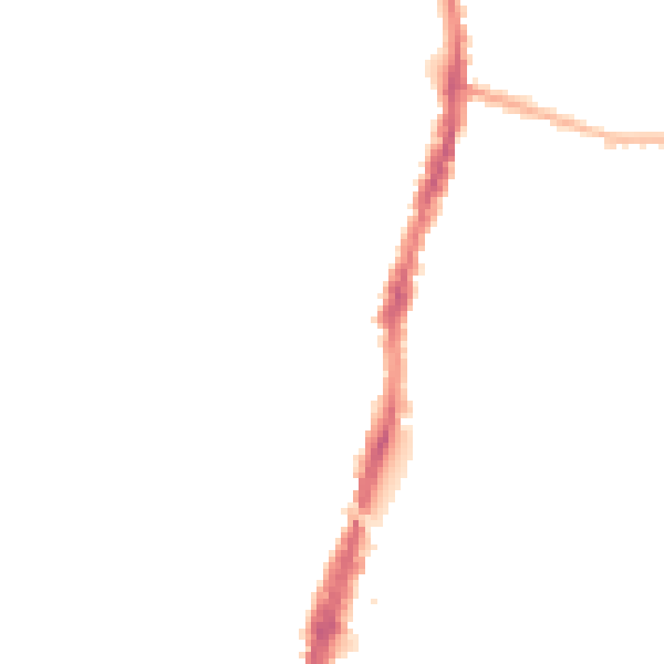 Night-time road noise heatmap for WD24 5EB