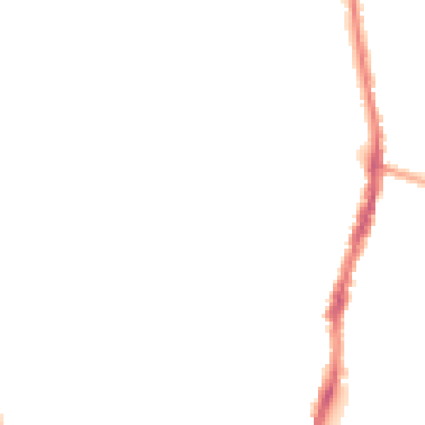 Night-time road noise heatmap for WD24 5FE