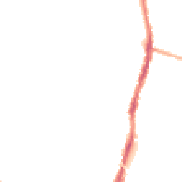 Night-time road noise heatmap for WD24 5HA