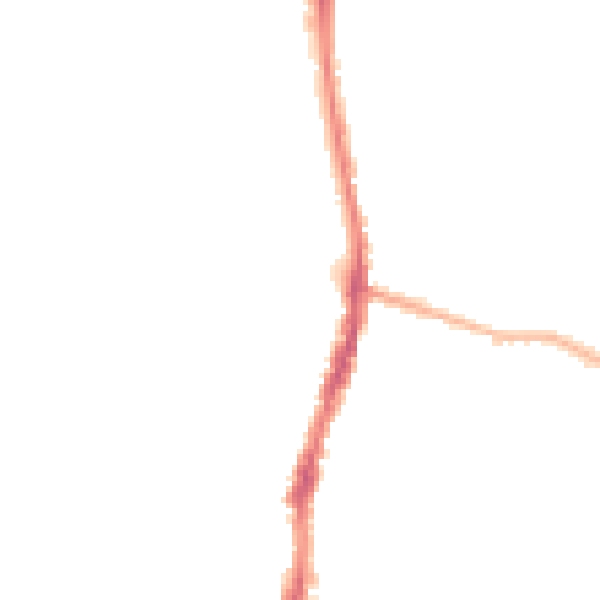 Night-time road noise heatmap for WD24 6BL