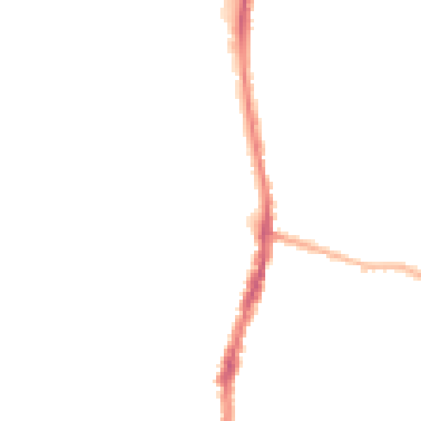 Night-time road noise heatmap for WD24 6BN
