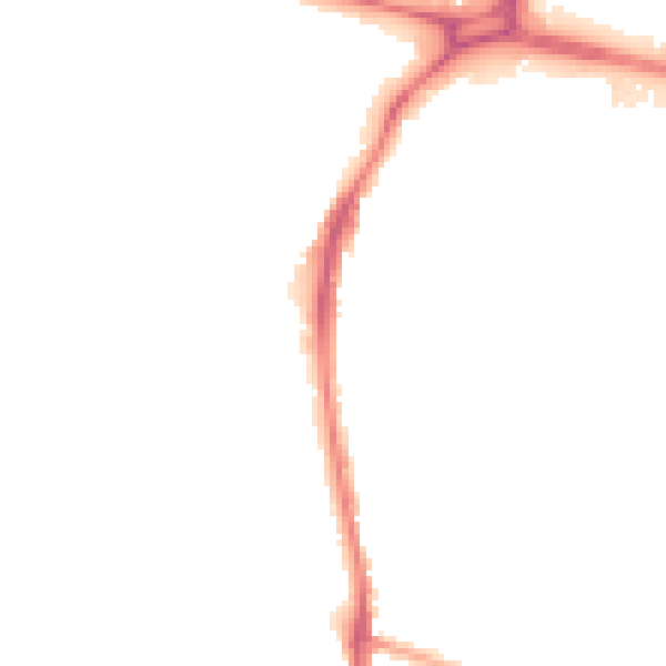 Night-time road noise heatmap for WD24 6PJ