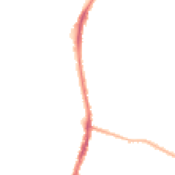 Night-time road noise heatmap for WD24 6PQ