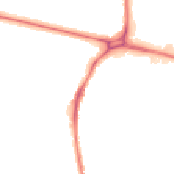 Night-time road noise heatmap for WD24 6QU