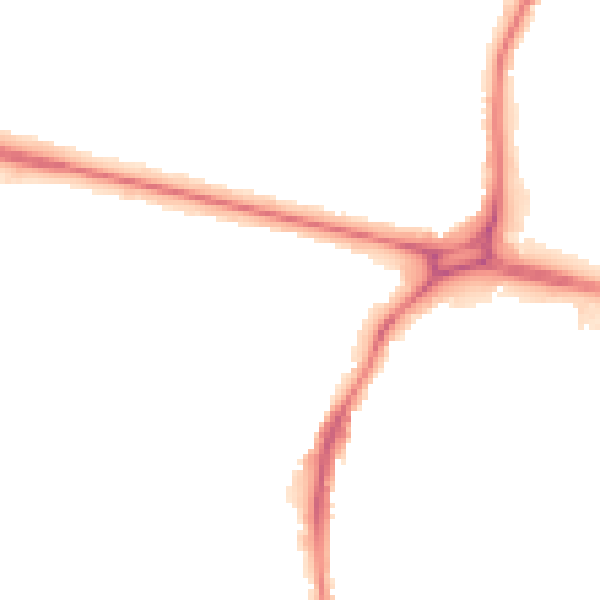 Night-time road noise heatmap for WD24 6RT