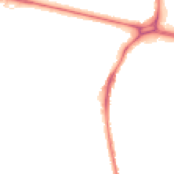 Night-time road noise heatmap for WD24 6SE