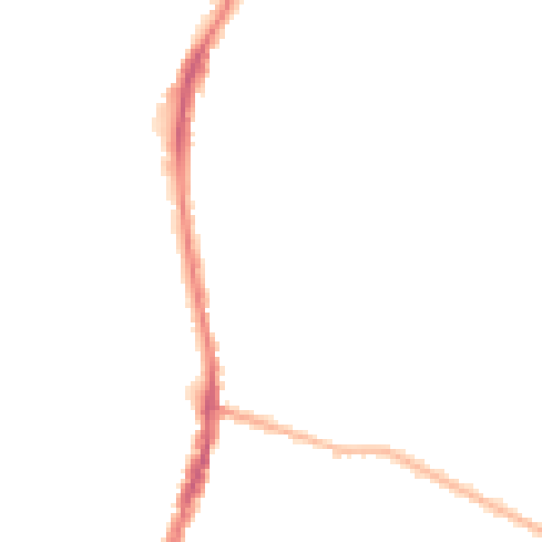 Night-time road noise heatmap for WD24 7BS