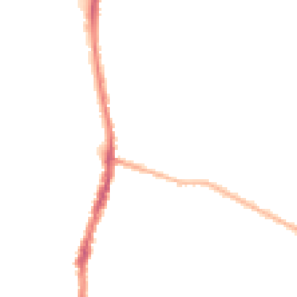 Night-time road noise heatmap for WD24 7DH