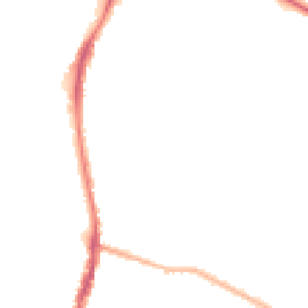 Night-time road noise heatmap for WD24 7DP