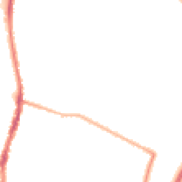 Night-time road noise heatmap for WD24 7DY