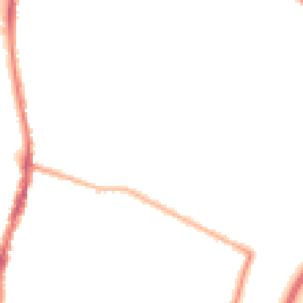 Night-time road noise heatmap for WD24 7DZ