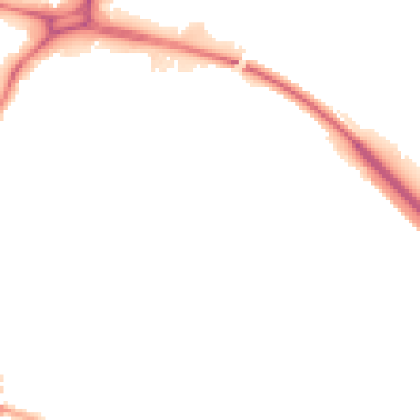 Night-time road noise heatmap for WD24 7GP