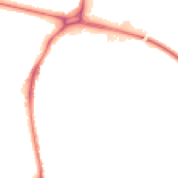 Night-time road noise heatmap for WD24 7RF