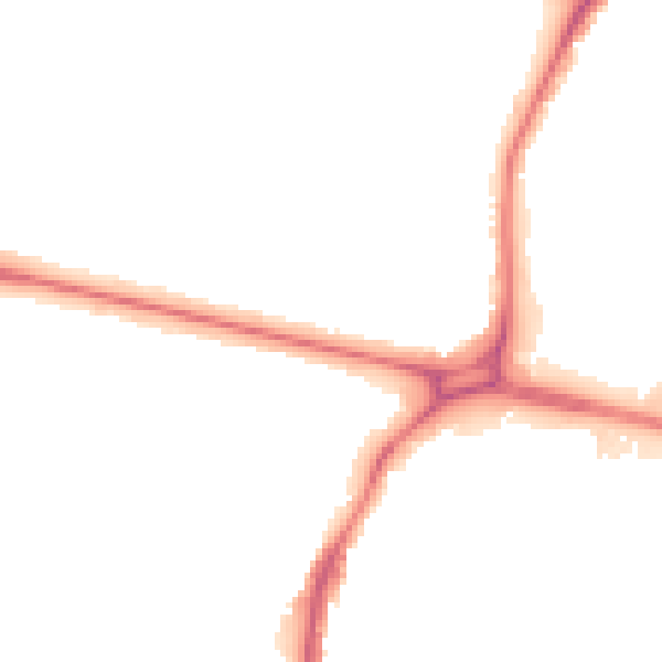 Night-time road noise heatmap for WD25 0AE