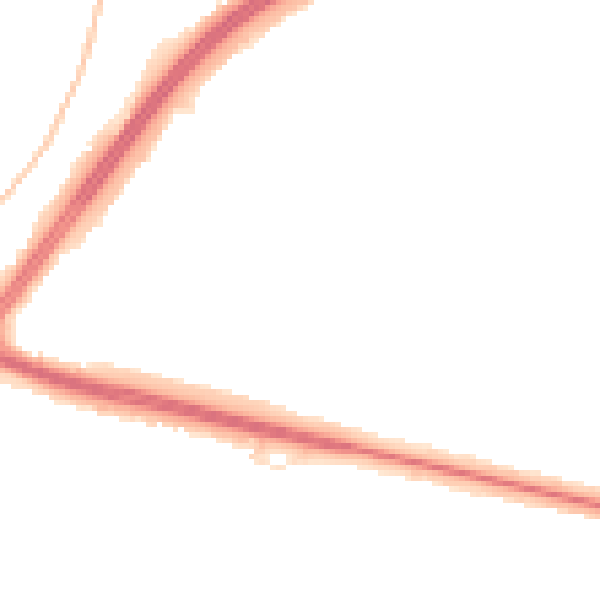 Night-time road noise heatmap for WD25 0AP