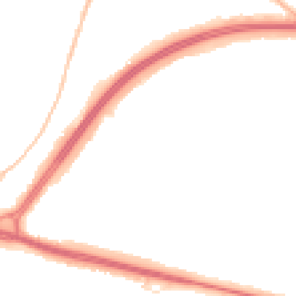 Night-time road noise heatmap for WD25 0AU
