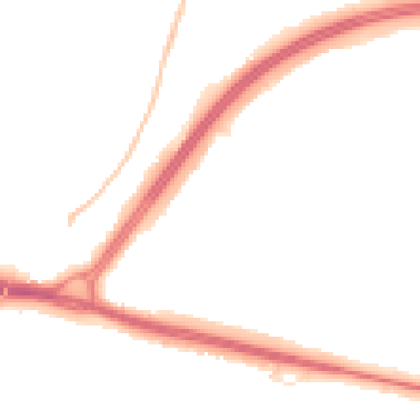Night-time road noise heatmap for WD25 0AY