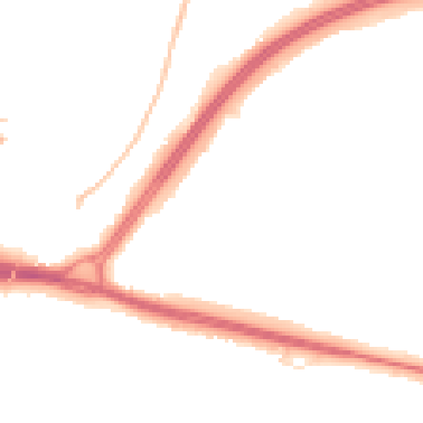 Night-time road noise heatmap for WD25 0AZ