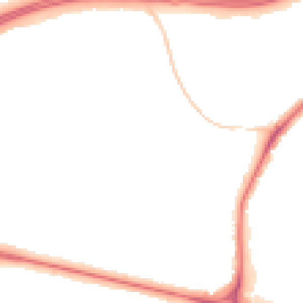 Night-time road noise heatmap for WD25 0RR